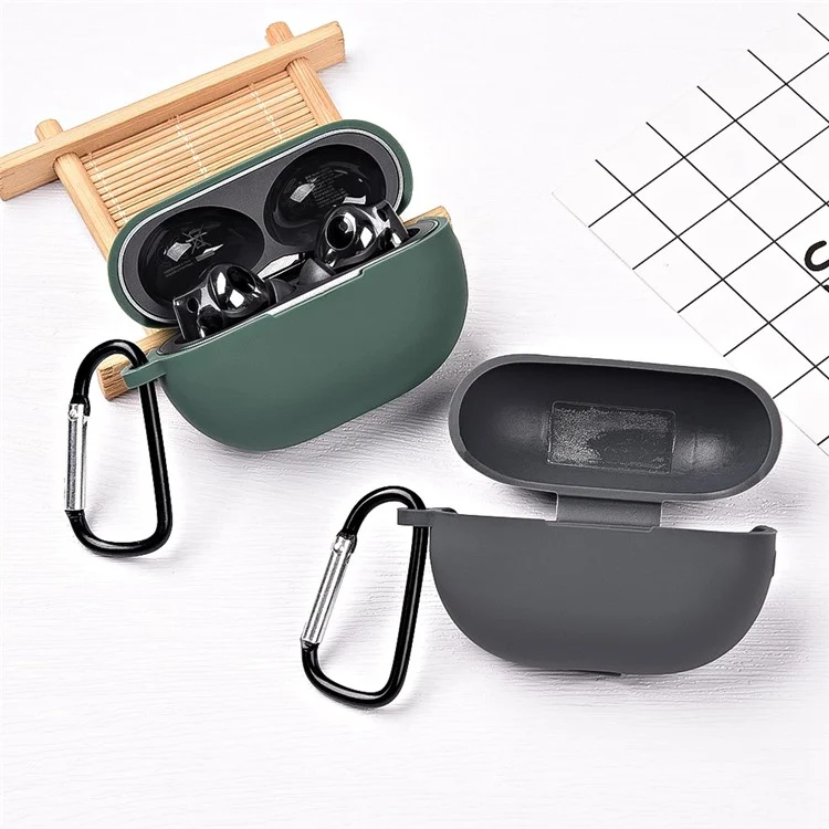 Silicone Case for Huawei FreeBuds Pro 2 All-inclusive Protection Earphone Case Bluetooth Headset Cover with Anti-Lost Buckle