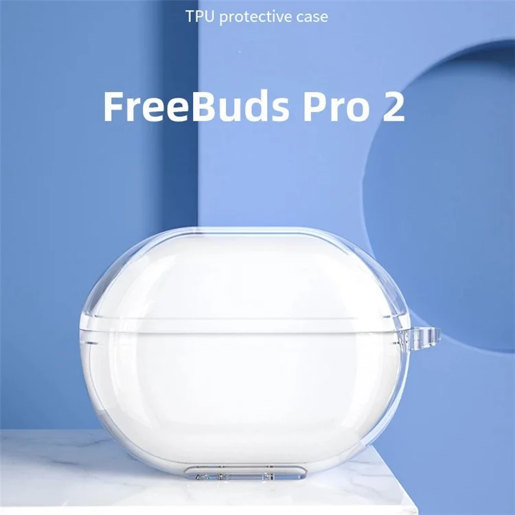 For Huawei FreeBuds Pro 2 Transparent Bluetooth Earphone TPU Case Anti-drop Protective Cover For Huawei FreeBuds Pro 2 Transparent Bluetooth Earphone TPU Case Anti-drop Protective Cover