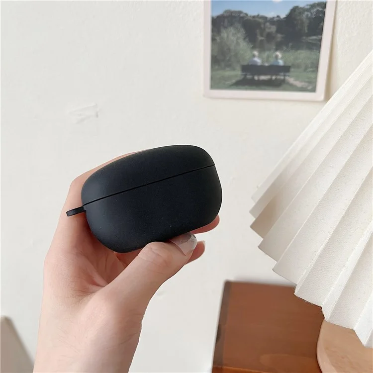 For Sony WF-1000XM5 Bluetooth Earphone Protective Case Matte Hard PC Earbud Cover - Black