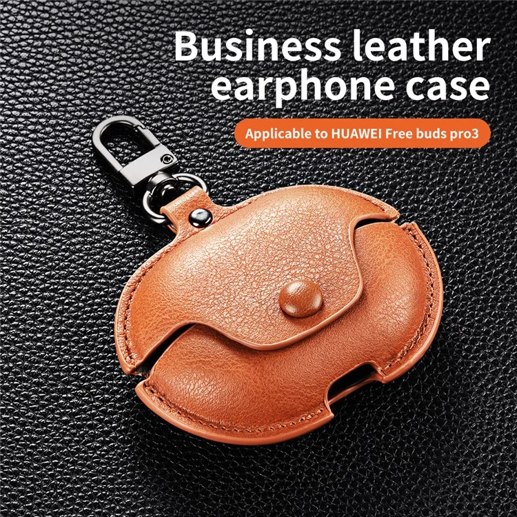For Huawei FreeBuds Pro 3 Charging Case Cover Anti-Drop Bluetooth Headset PU leather Cover - Brown For Huawei FreeBuds Pro 3 Charging Case Cover Anti-Drop Bluetooth Headset PU leather Cover - Brown