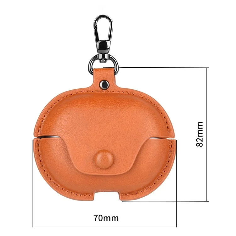 For Huawei FreeClip Earphone Case PU Leather Bluetooth Headset Charging Bin Sleeve - Dark Brown For Huawei FreeClip Earphone Case PU Leather Bluetooth Headset Charging Bin Sleeve - Dark Brown