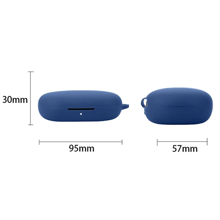 For Honor TiinLab Case Anti-Lost Shockproof Headset Silicone Cover with Buckle - Dark Blue For Honor TiinLab Case Anti-Lost Shockproof Headset Silicone Cover with Buckle - Dark Blue