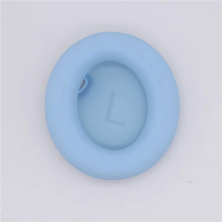 JZF-428 For Anker Soundcore Space One 1 Pair Headphone Earpads Protein Leather+Sponge Soft Earmuffs - Lake Blue