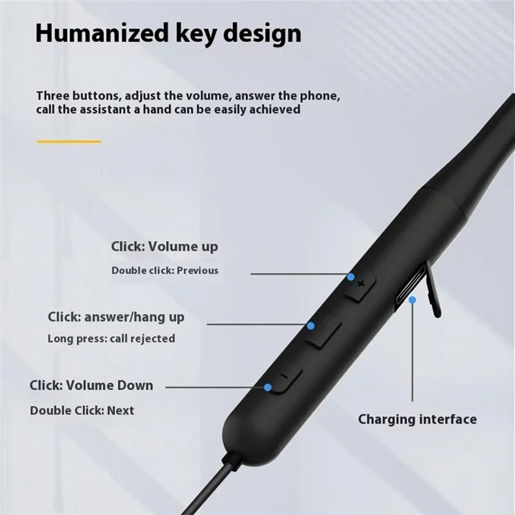 ML733 Sport Running Fitness Neckband Bluetooth Headset Magnetic Wireless Music Calling Earphone ML733 Sport Running Fitness Neckband Bluetooth Headset Magnetic Wireless Music Calling Earphone