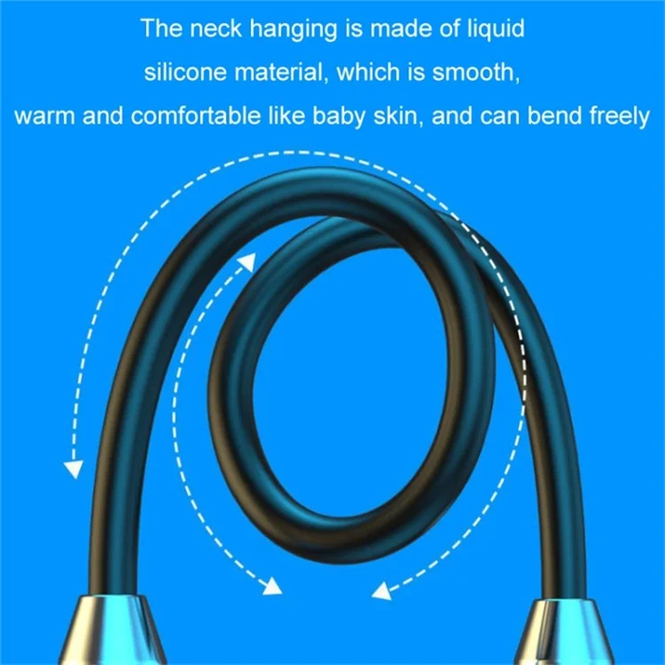 Wireless Neck Hanging Earphones Magnetic Sports Bluetooth Neckband Headphones - Black Wireless Neck Hanging Earphones Magnetic Sports Bluetooth Neckband Headphones - Black