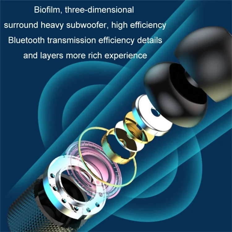 Wireless Neck Hanging Earphones Magnetic Sports Bluetooth Neckband Headphones - Black Wireless Neck Hanging Earphones Magnetic Sports Bluetooth Neckband Headphones - Black