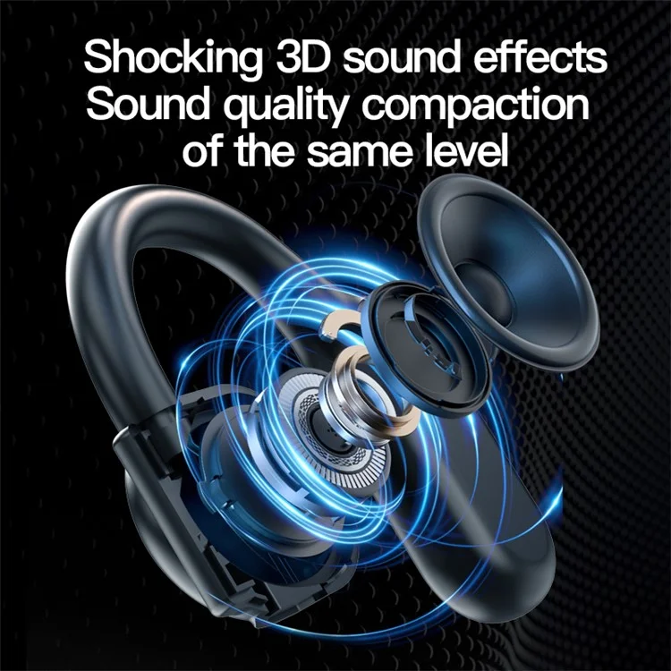 BY99 Single Ear Bluetooth 5.3 Earhook Headset Air Conduction Earphone - Black BY99 Single Ear Bluetooth 5.3 Earhook Headset Air Conduction Earphone - Black