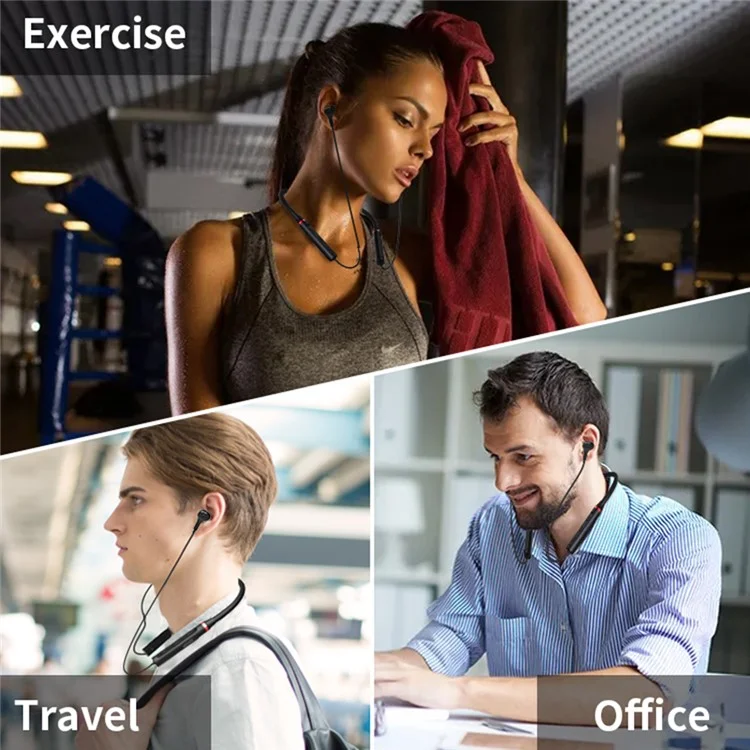 ML732 Wireless Neckband Bluetooth Headset Line Control Sports Music Calling In-Ear Earphone ML732 Wireless Neckband Bluetooth Headset Line Control Sports Music Calling In-Ear Earphone